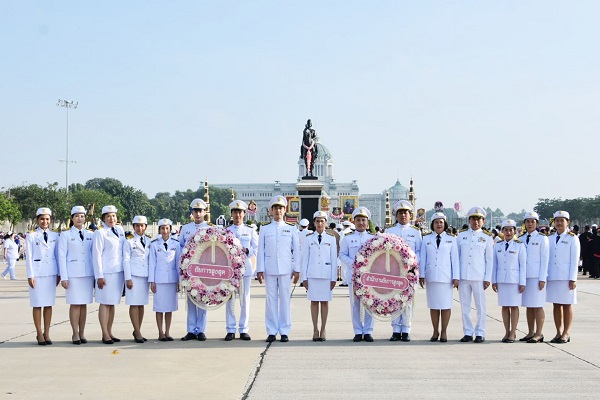 สำนักงานอัยการสูงสุด ร่วมพิธีวางพวงมาลาถวายบังคม พระบรมราชานุสรณ์พระบาทสมเด็จพระจุลจอมเกล้าเจ้าอยู่หัว เนื่องในวันปิยมหาราช
