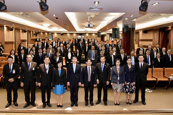 สำนักงานอัยการสูงสุดต้อนรับผู้เข้ารับการอบรมโครงการ นยปส. รุ่นที่ 14 ในโอกาสเข้าศึกษาดูงานสถาบันนิติวัชร์ สำนักงานอัยการสูงสุด