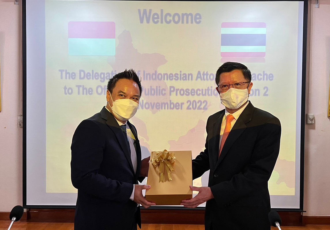 สำนักงานอัยการภาค 2 ให้การต้อนรับอัยการประจำสถานเอกอัครราชทูตอินโดนีเซียประจำประเทศไทย และหารือข้อราชการร่วมกัน