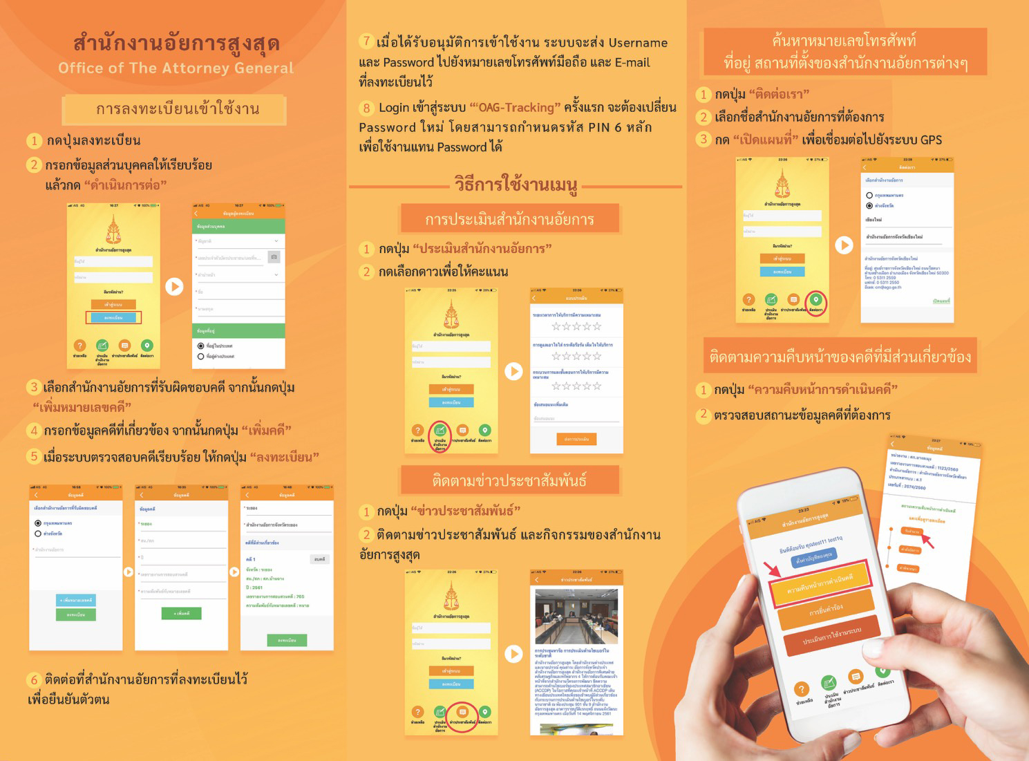 การลงทะเบียนเข้าใช้งาน oag tracking