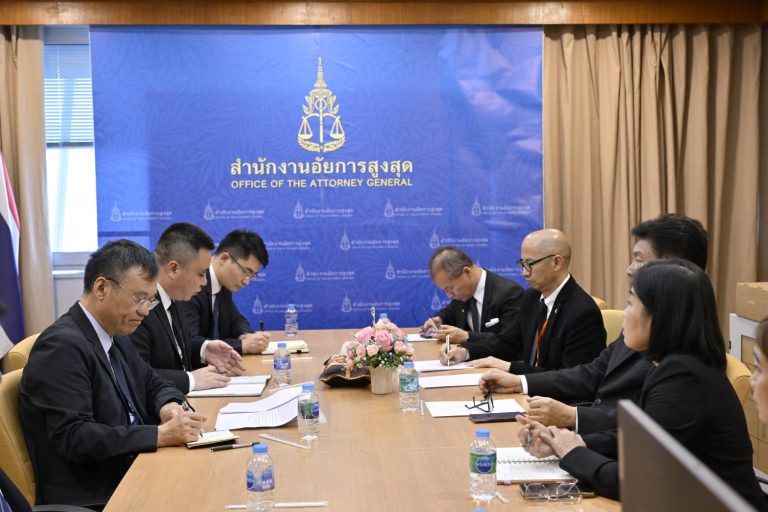 สำนักงานอัยการสูงสุด ให้การต้อนรับ Mr. Niu Haifeng รองอธิบดีกรมความร่วมมือระหว่างประเทศ กระทรวงความมั่นคงสาธารณรัฐประชาชนจีน (Deputy Director General of the International Cooperation Department of the Ministry of Public Security of China)