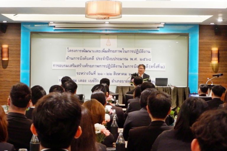 อัยการสูงสุด เปิดการอบรมตามโครงการพัฒนาและเพิ่มศักยภาพในการปฏิบัติงานด้านการบังคับคดี ประจำปีงบประมาณ พ.ศ. 2568 ครั้งที่ 2