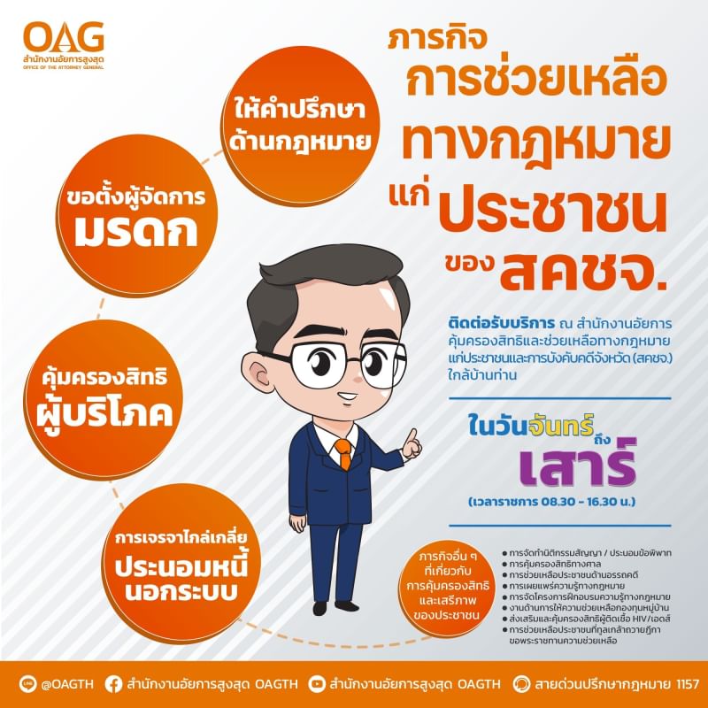 ภารกิจการช่วยเหลือทางกฎหมายแก่ประชาชน