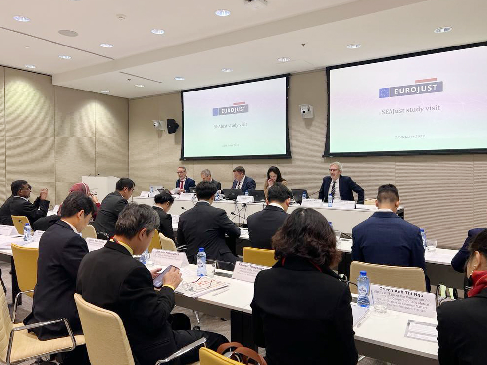 สำนักงานอัยการสูงสุด ประชุมความร่วมมือกับเครือข่ายความร่วมมือทางอาญายุโรป (EJN) และองค์การยุติธรรมยุโรป (Eurojust)